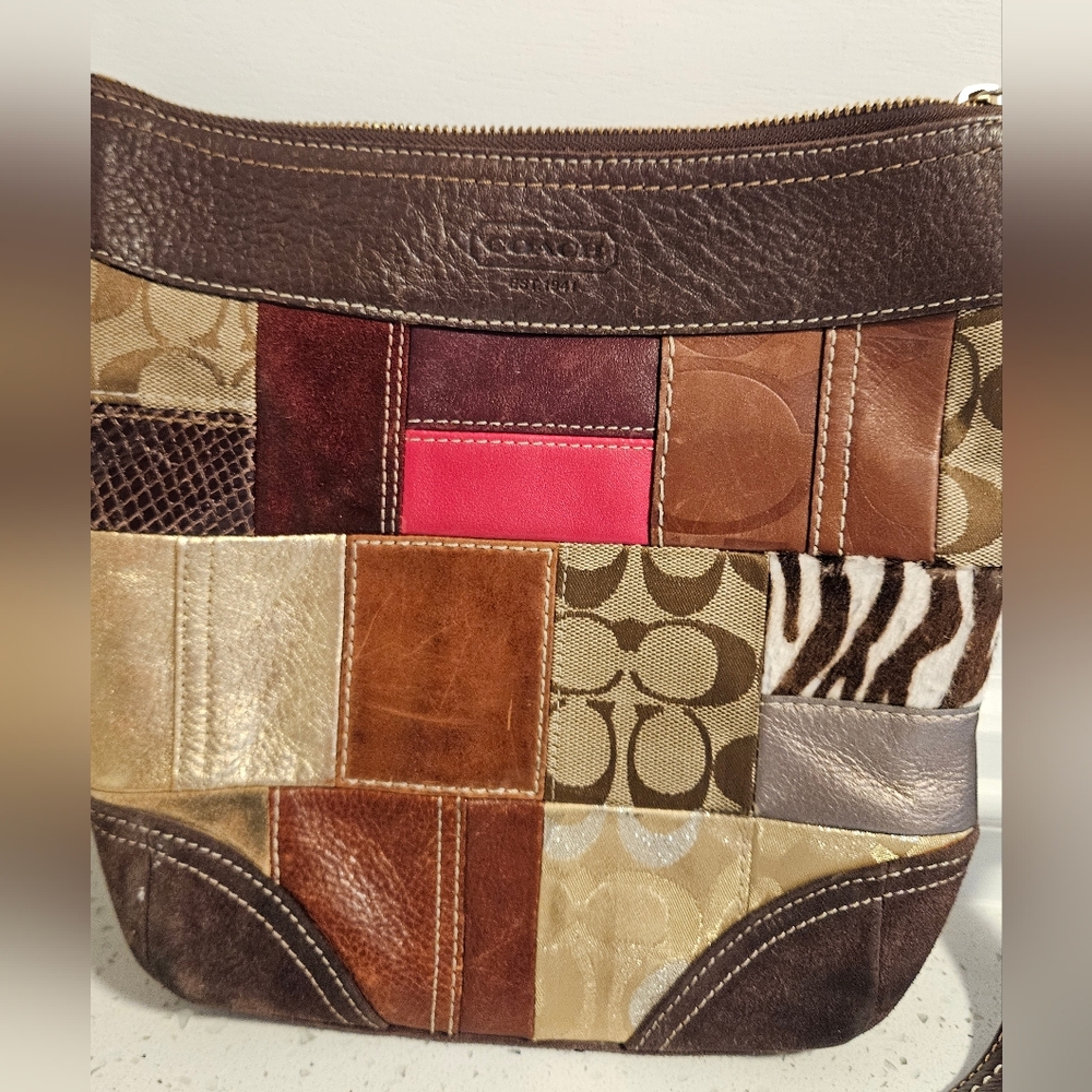 Y2k Coach Patchwork Crossbody Purse - Picture 2 of 10